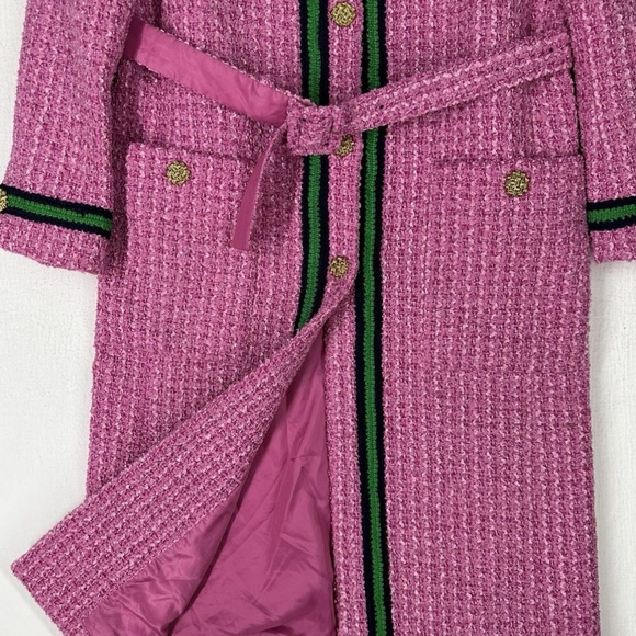 Authentic beautiful Gucci pink tweed belted jacket in very good condition - Picture 6 of 16
